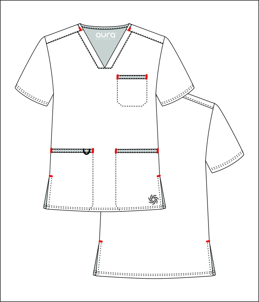 Clyde Men's Top - V-Neck with Welt with 5 Pockets