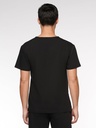 Caspian Men's Top Classic V-Neck with 4 Pockets (95001) in Black with Back view