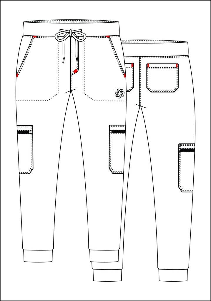 Hudson Men's Pant - Yoga Jogger Pant with 6 Pockets