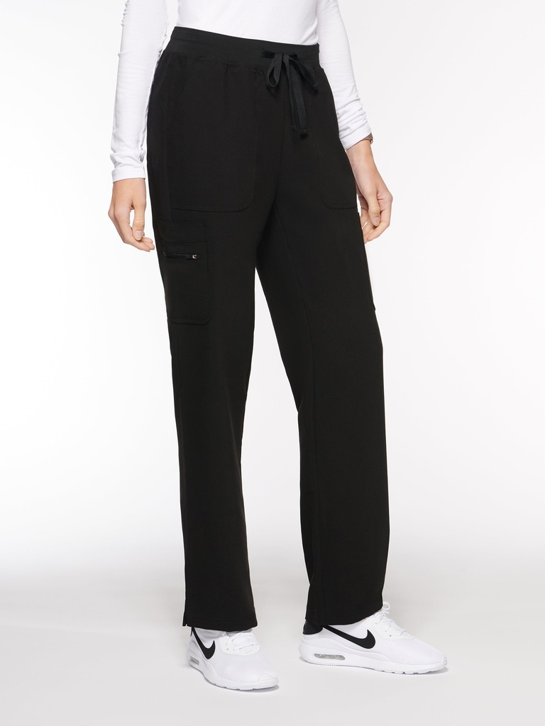 Pacific Women's Pant Yoga Pant with 9 Pockets - Regular (93002) in Black with Left view
