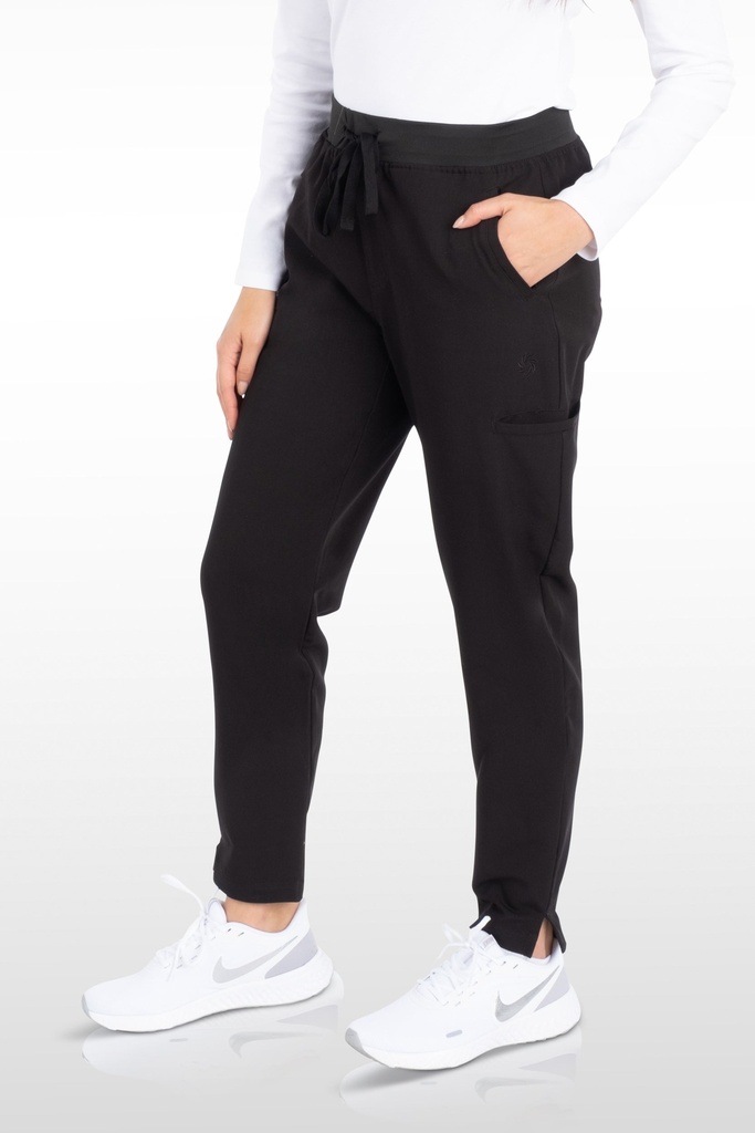 Pearl Women's Pant - Yoga Pant with Welt with 7 Pockets - Long (13030) in Black with Right view