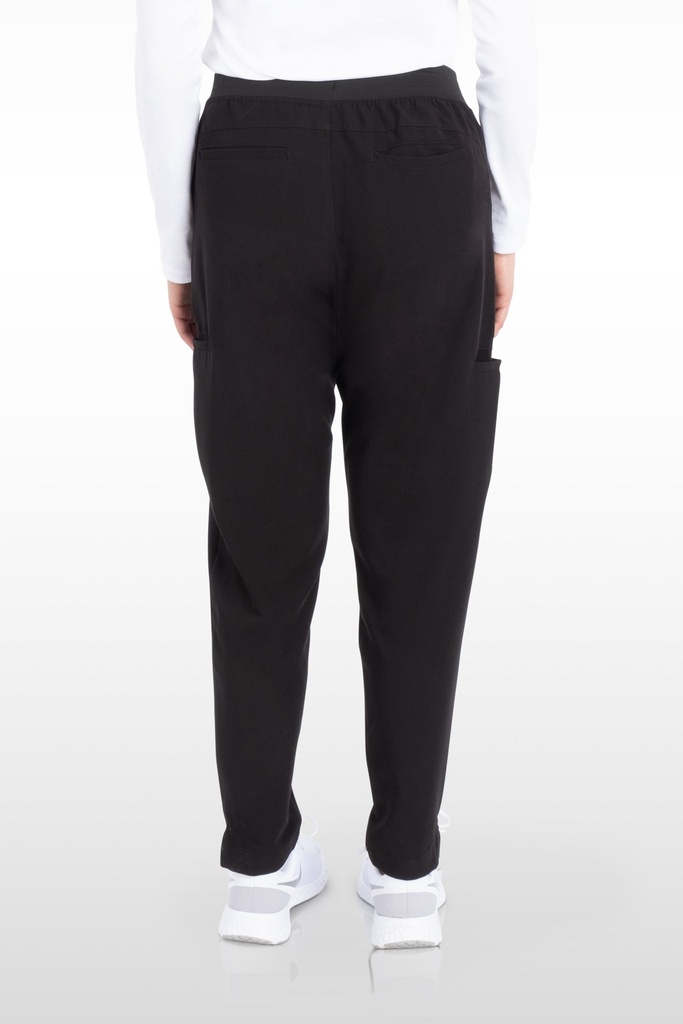 Pearl Women's Pant - Yoga Pant with Welt with 7 Pockets - Regular (13030) in Black with Back view