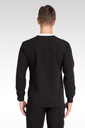 Rio Men's Jacket Round Neck Zipped with 4 Pockets (18080) in Black with Back view