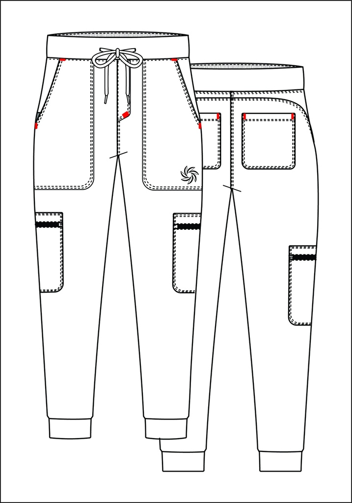 Maya Women's Pant - Yoga Jogger Pant with 6 Pockets - Regular
