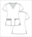 Nile Women's Top Classic V-Neck with 6 Pockets