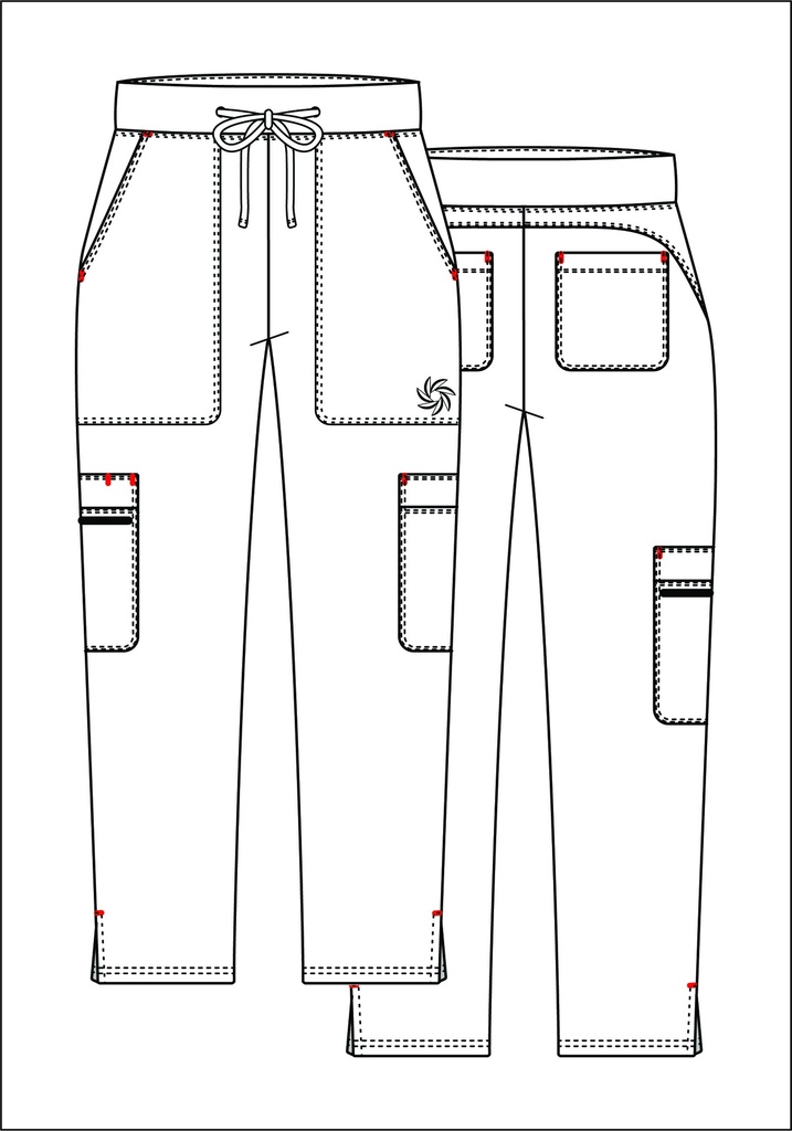 Pacific Women's Pant Yoga Pant with 9 Pockets - Long