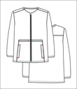 Rio Men's Jacket Round Neck Zipped with 4 Pockets