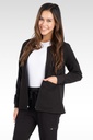 Tana Women's Jacket Round Neck Zipped with 4 Pockets (17050) in Black with Right view