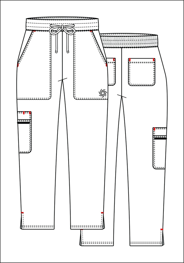 Amazon Women's Pant Classic Elastic Pant with 7 Pockets - Petite
