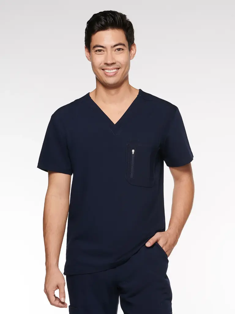 Caspian Men's Top Classic V-Neck with 4 Pockets (95001)